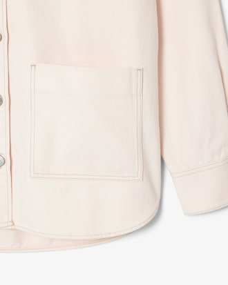 Sobrecamisa vaquera extragrande para mujer