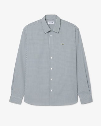 Camisa de Corte Regular de Pinpoint con Cuadros Vichy