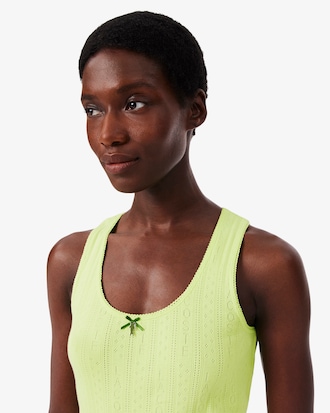 D&eacute;bardeur slim fit coton maille pointelle