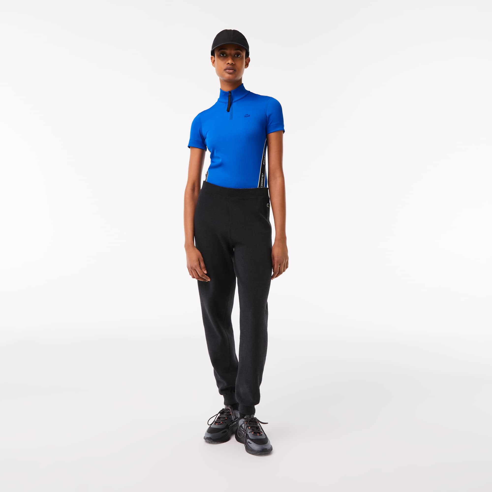 ★LACOSTE★ Women's Ringslings Fit and Flare Dress Navy EF94 Lacoste Women's Flared Mini Pique Polo Dress, Navy Blue, 0