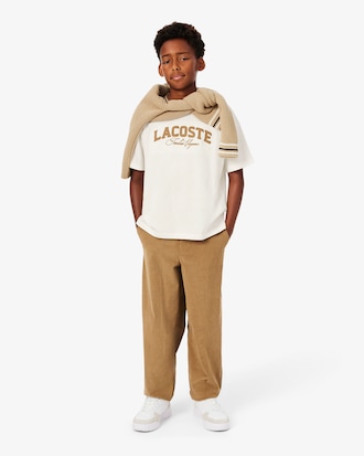 T-shirt coton marquage Lacoste