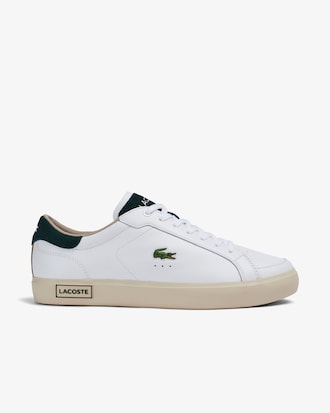 Men's Lacoste Powercourt Leather Colour-Pop Trainers