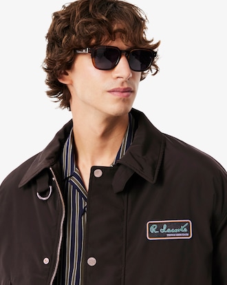 Men's Water-Repellent Aviator Badge Jacket