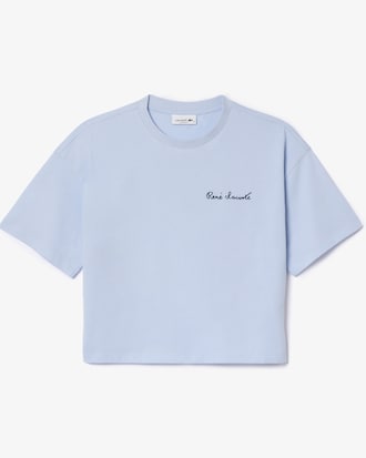 Women's Relaxed Fit Branded Cotton T-Shirt