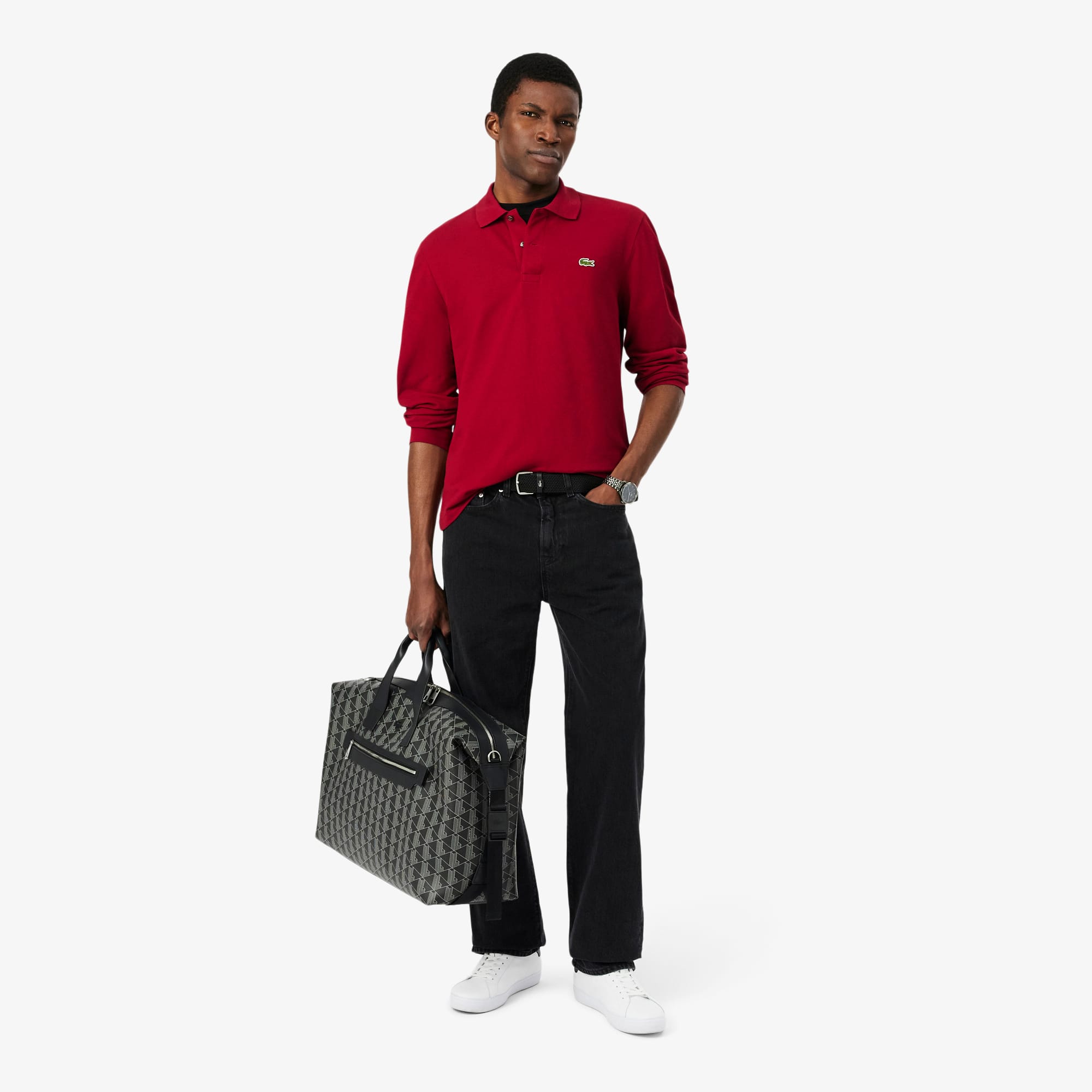 Men's Classic Fit Long Sleeve L.12.12 Polo - Polo Shirts - New In