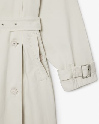 Women's Oversized Denim Trench Coat