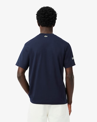 Men's Printed Embroidered Cotton Jersey T-Shirt