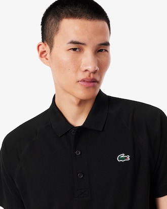Polo homme Lacoste Sport en tissu r&eacute;sistant et respirant
