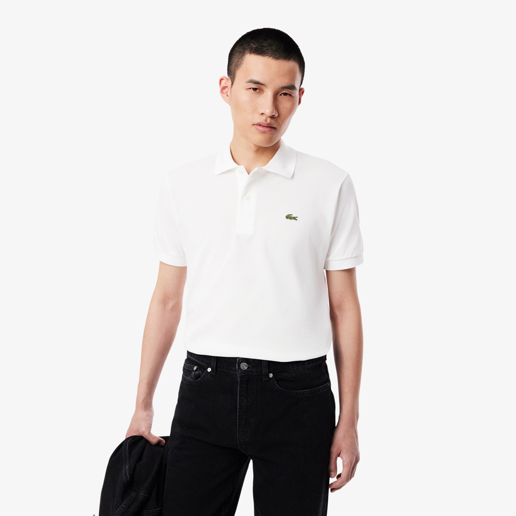 lacoste button down polo