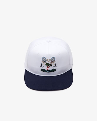 Gorra de algod&oacute;n con bordado de tenis para hombre