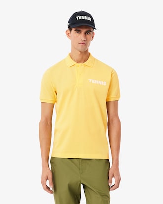Classic Fit Printed Petit Piqu&eacute; Polo