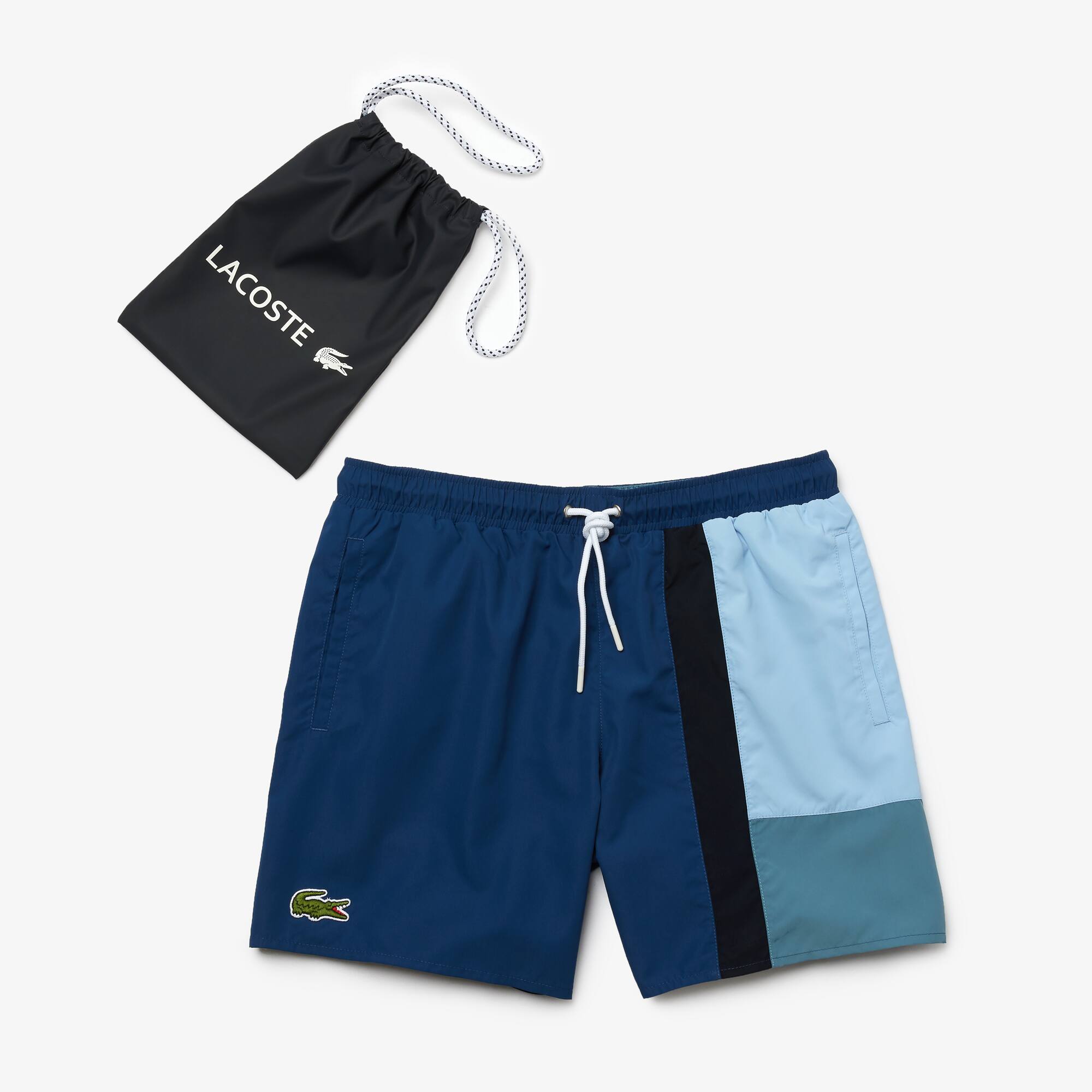 lacoste men's swim shorts
