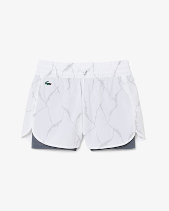 Reflective Print Lined Tennis Shorts