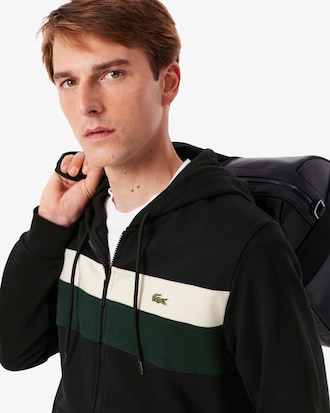Men's Zip-Up Colorblock Hoodie