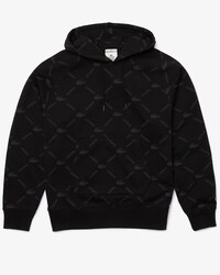 Unisex Lacoste LIVE Loose Fit Monogram Cotton Hoodie