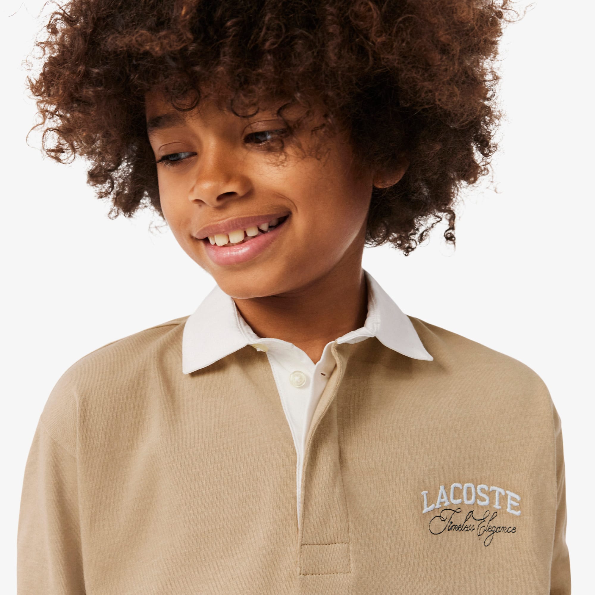 Long Sleeved Striped Rugby Polo Shirt