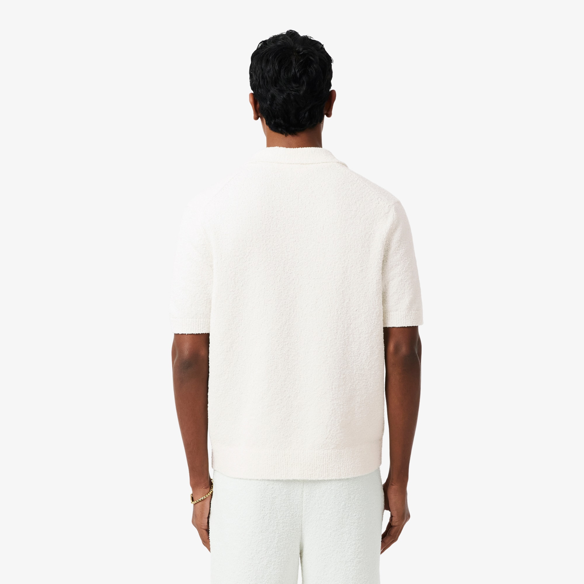 【これからの春の時期に】POLO　白セーター ケーブルニット コットン セーター MNPOSWE16820693