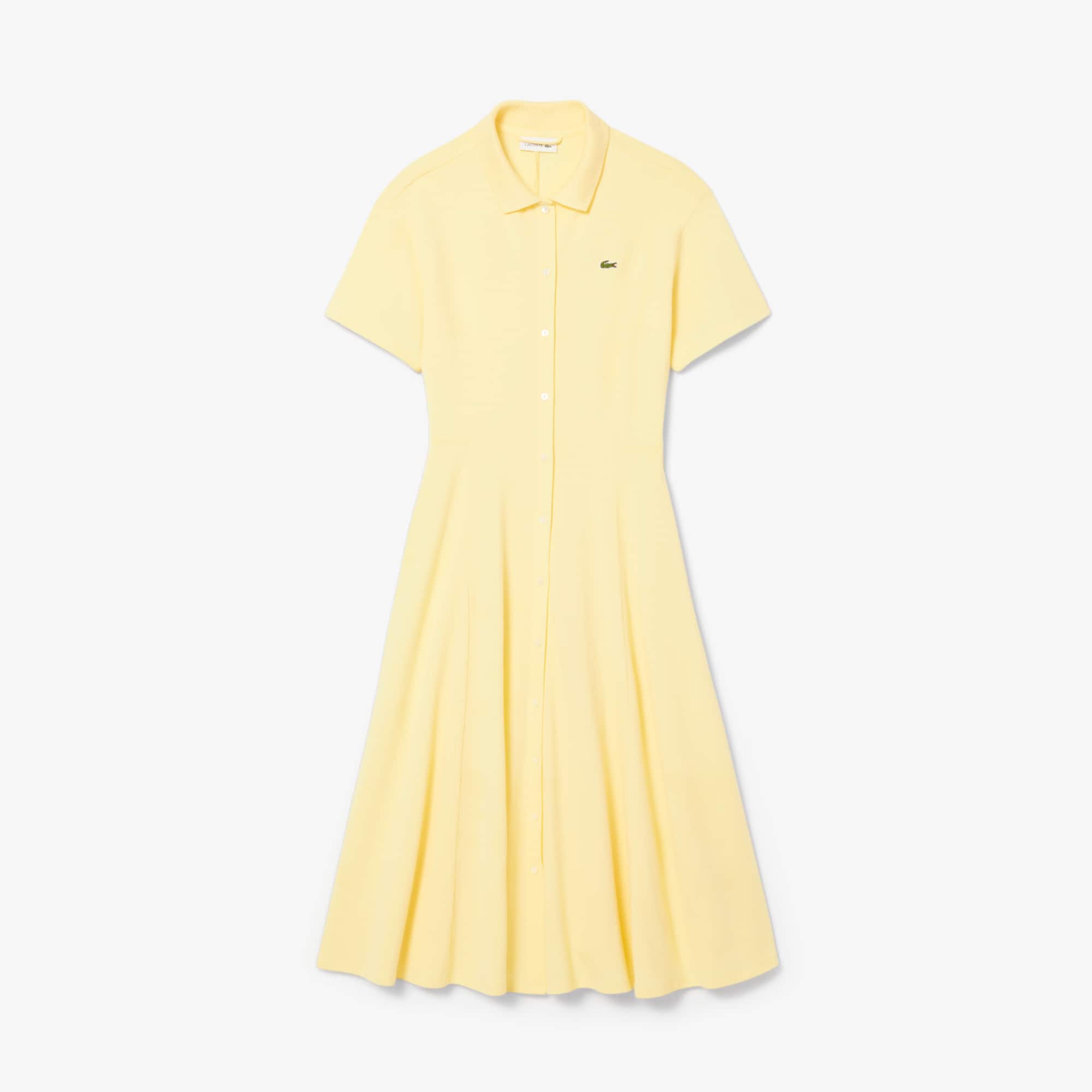 Women's Flared Mini-Piqu Polo Dress - Dresses - New In 2026 | Lacoste