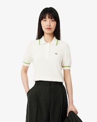 Women's Cropped 3D Seamless Stretch Cotton Polo