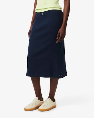 Jupe mi-longue coton