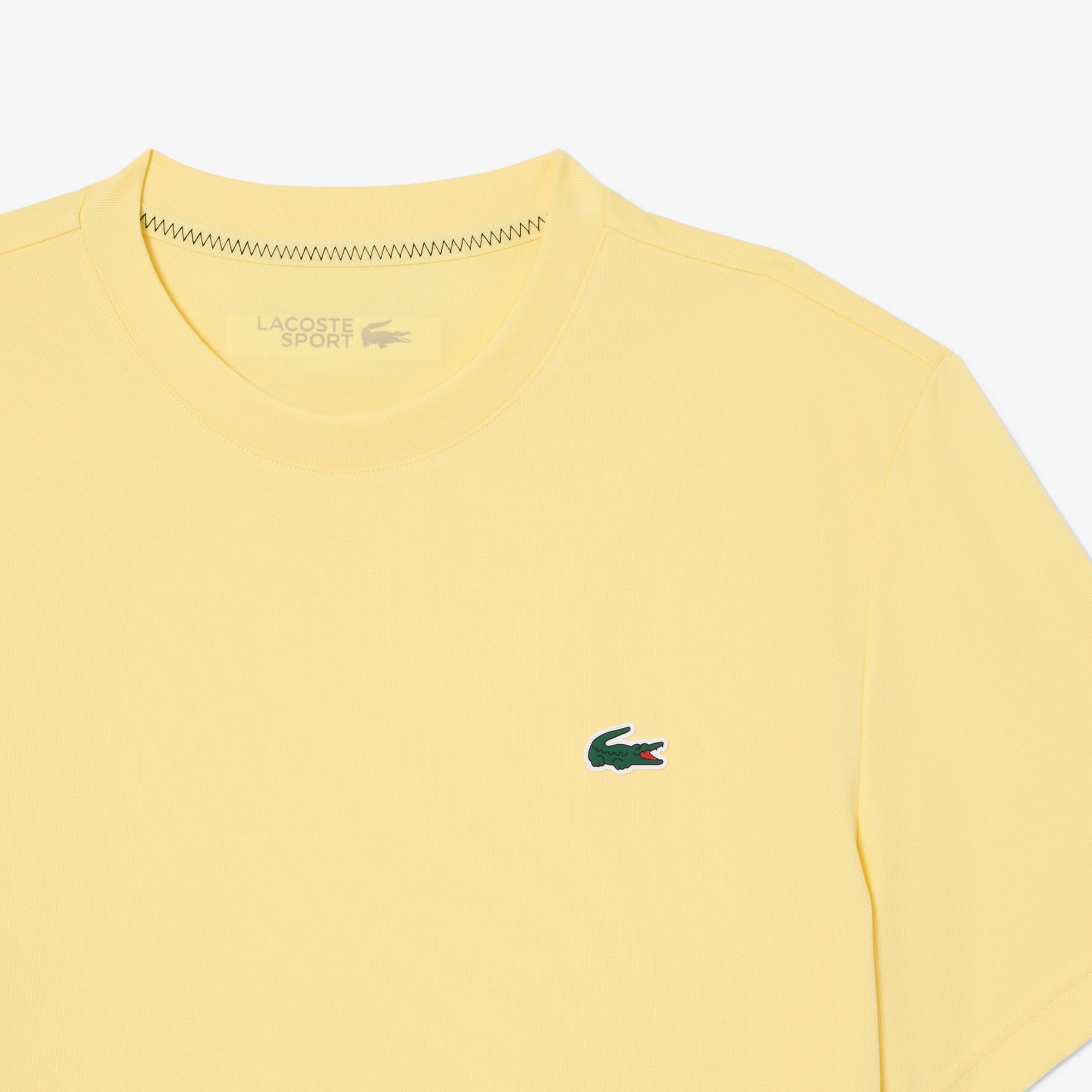 LACOSTE オリーブカラー Tシャツとショーツセット Men's Ultra Dry Printed Tennis T-Shirt - Recycled Materials - New