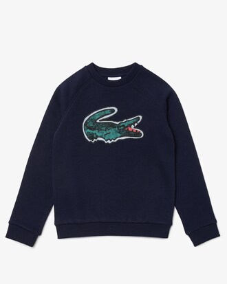 Sudadera de felpa con estampado de cocodrilo para ni&ntilde;o