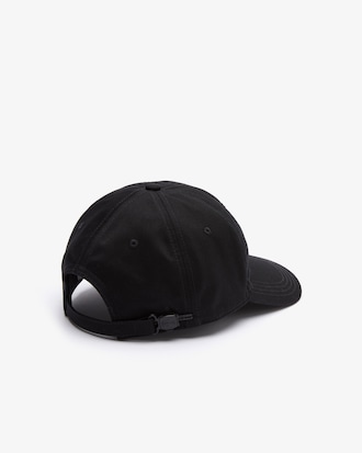 Casquette unisexe Lacoste L!VE en coton avec signature brod&eacute;e