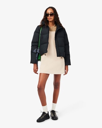 Water-Repellent Hooded Down Jacket