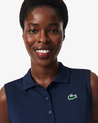 Women's Slim Fit UV Protect Stretch Golf Polo