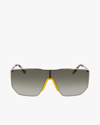 Unisex Shield Metal Urban Corner Sunglasses