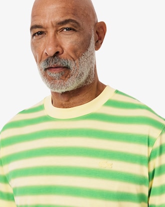 Playera de punto con estampado de rayas