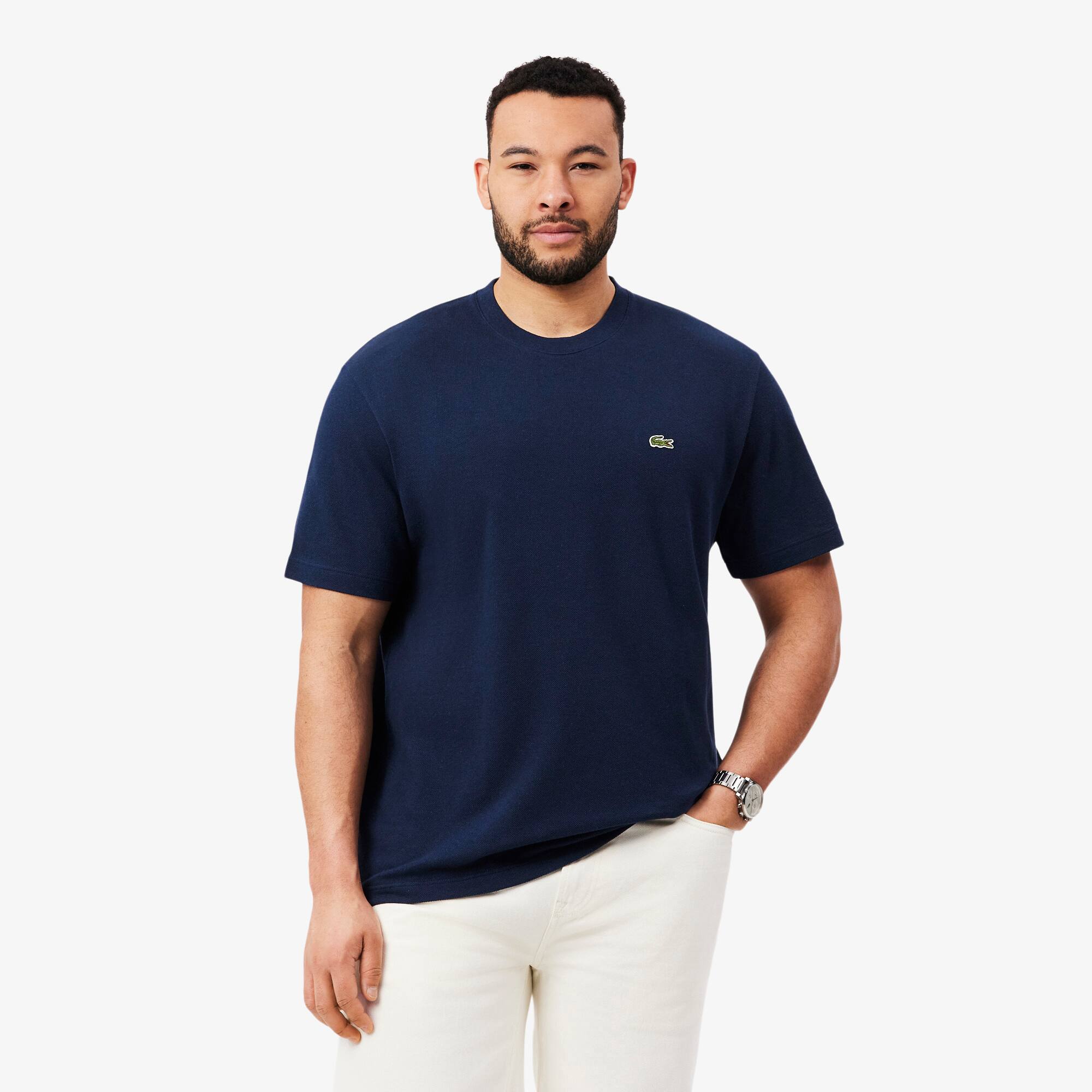 Heavy Cotton and Linen Piqué T-Shirt - All Men's Clothing - New In