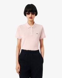 Polo femme regular fit en petit piqu&eacute; de coton souple