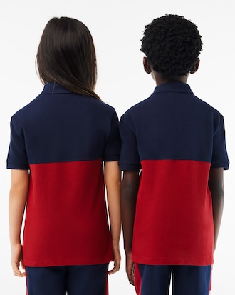 Kids' Colorblock Piqué Polo