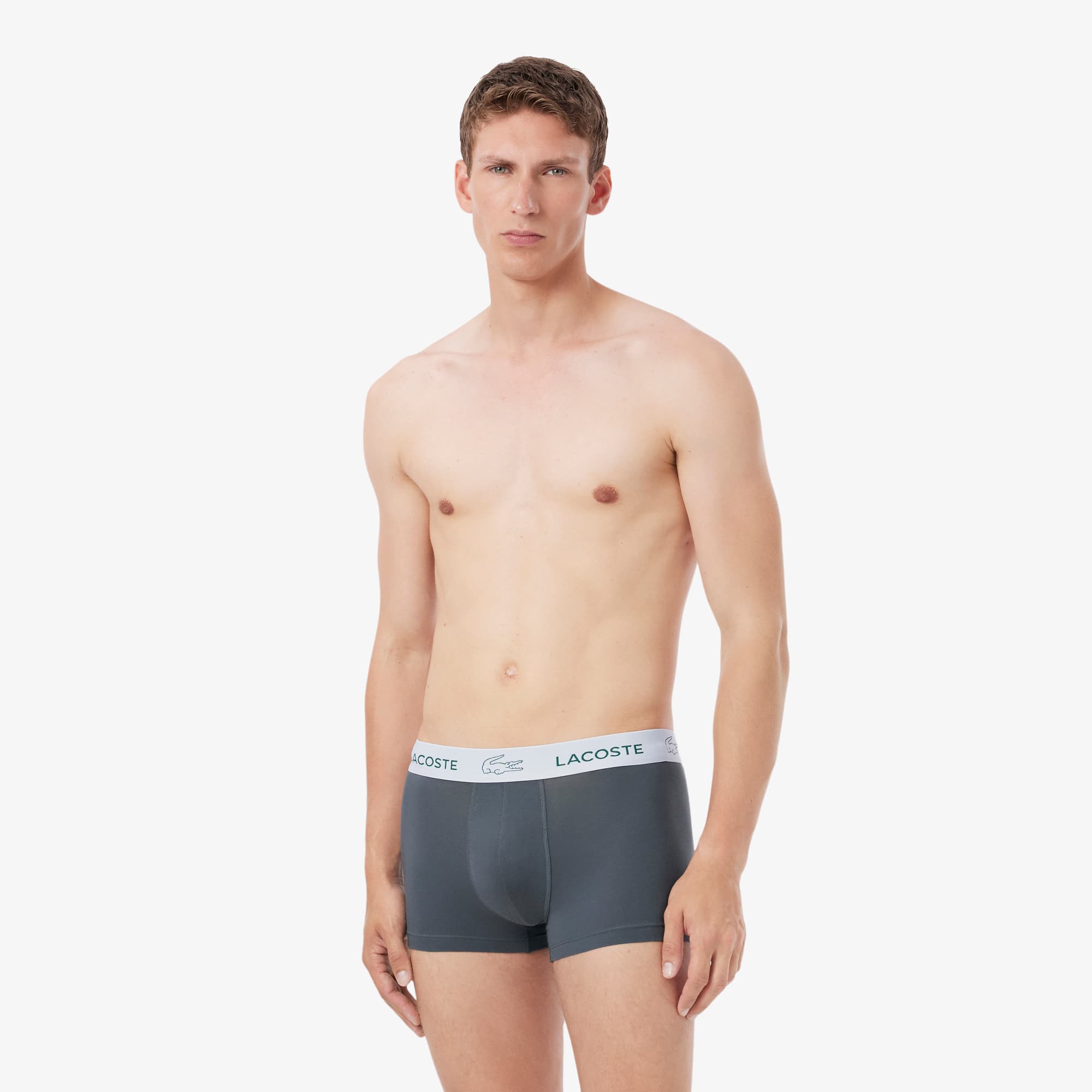 3-Pack Logo Band Stretch Cotton Trunks