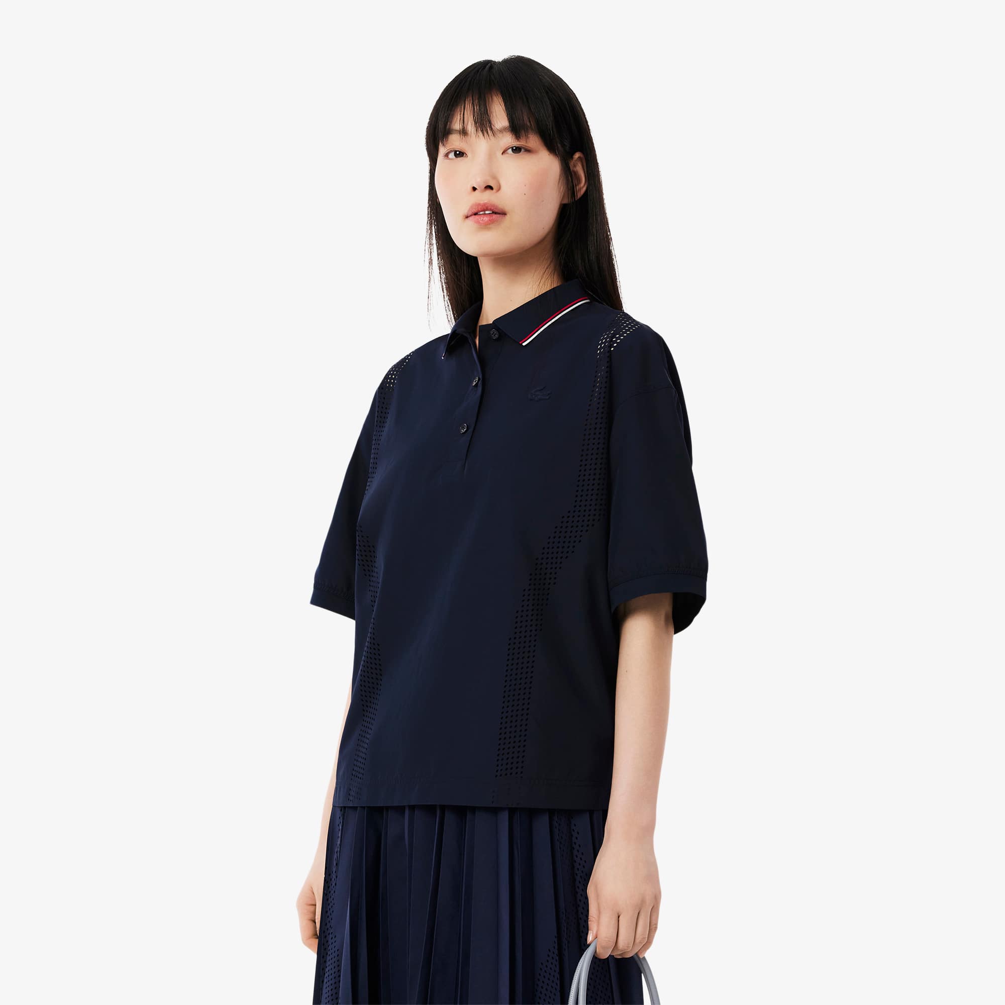 Women's Oversized Tech Fabric Polo - Recycled Materials - New In