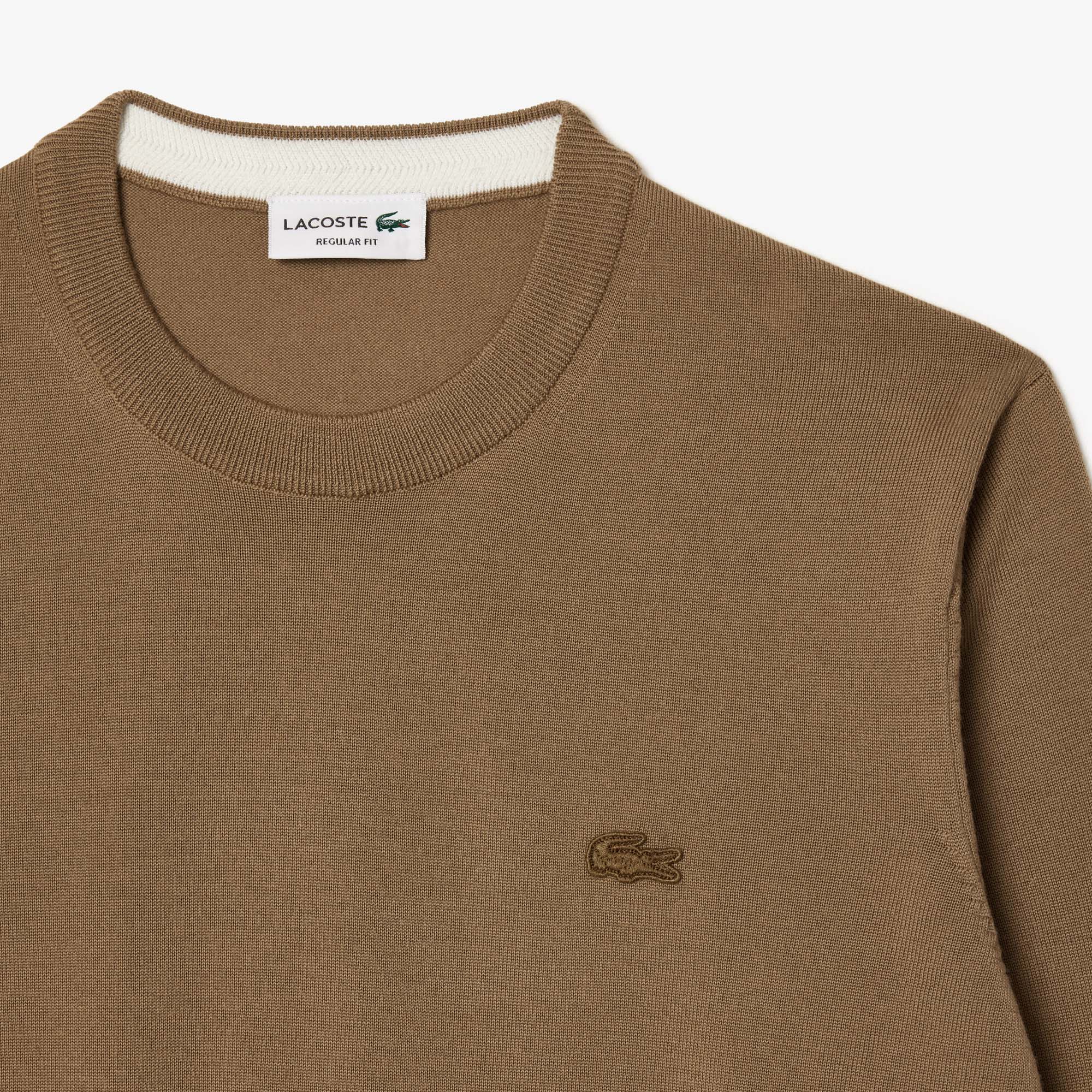 Sweatshirt Pull Lacoste Col Rond Homme Pull Lacoste Homme Marron