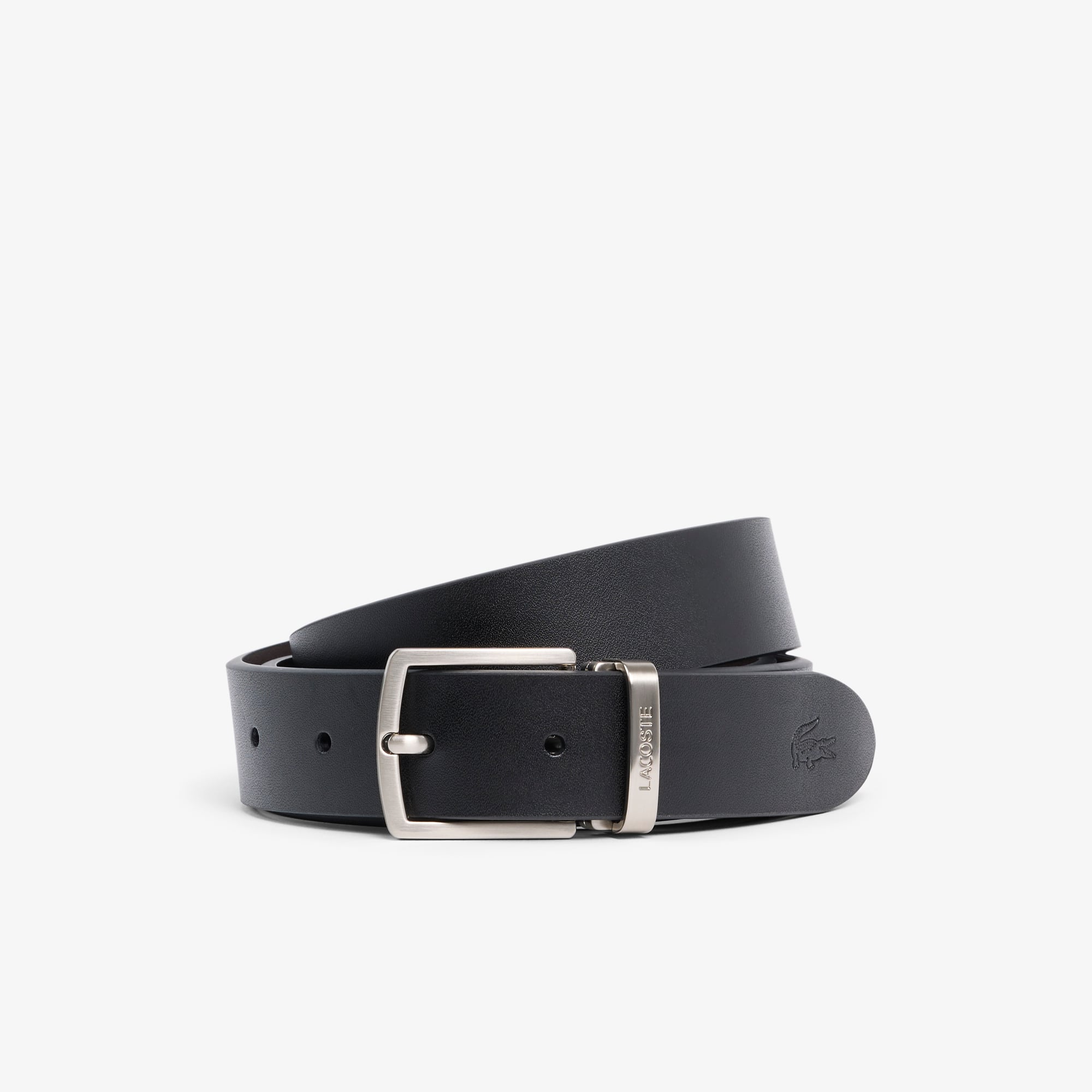Smooth Leather Belt & Buckle Gift Set