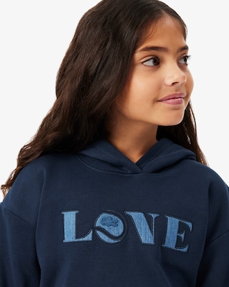Sweatshirt &agrave; capuche molleton avec patch