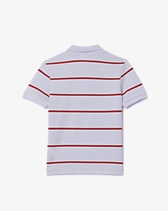 Kids' Striped Petit Piqué Polo