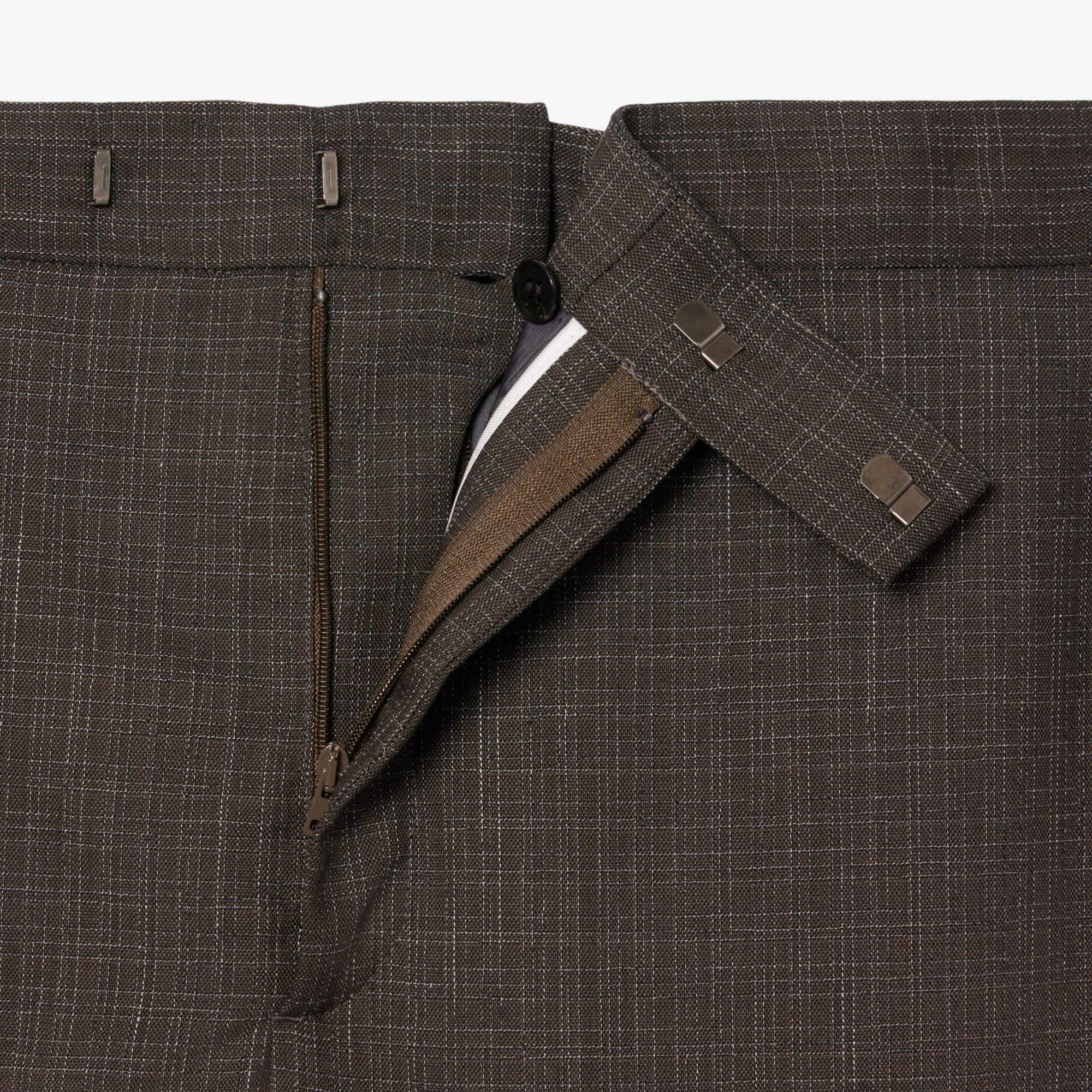 Runway Straight Fit Tailored Wool Pants