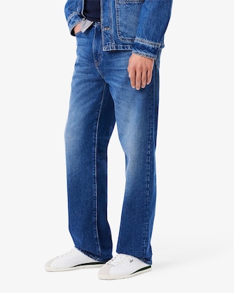 Men's 5-Pocket Straight Cut Indigo Jeans