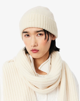 Women's 3D Rib Knit Wool Beanie