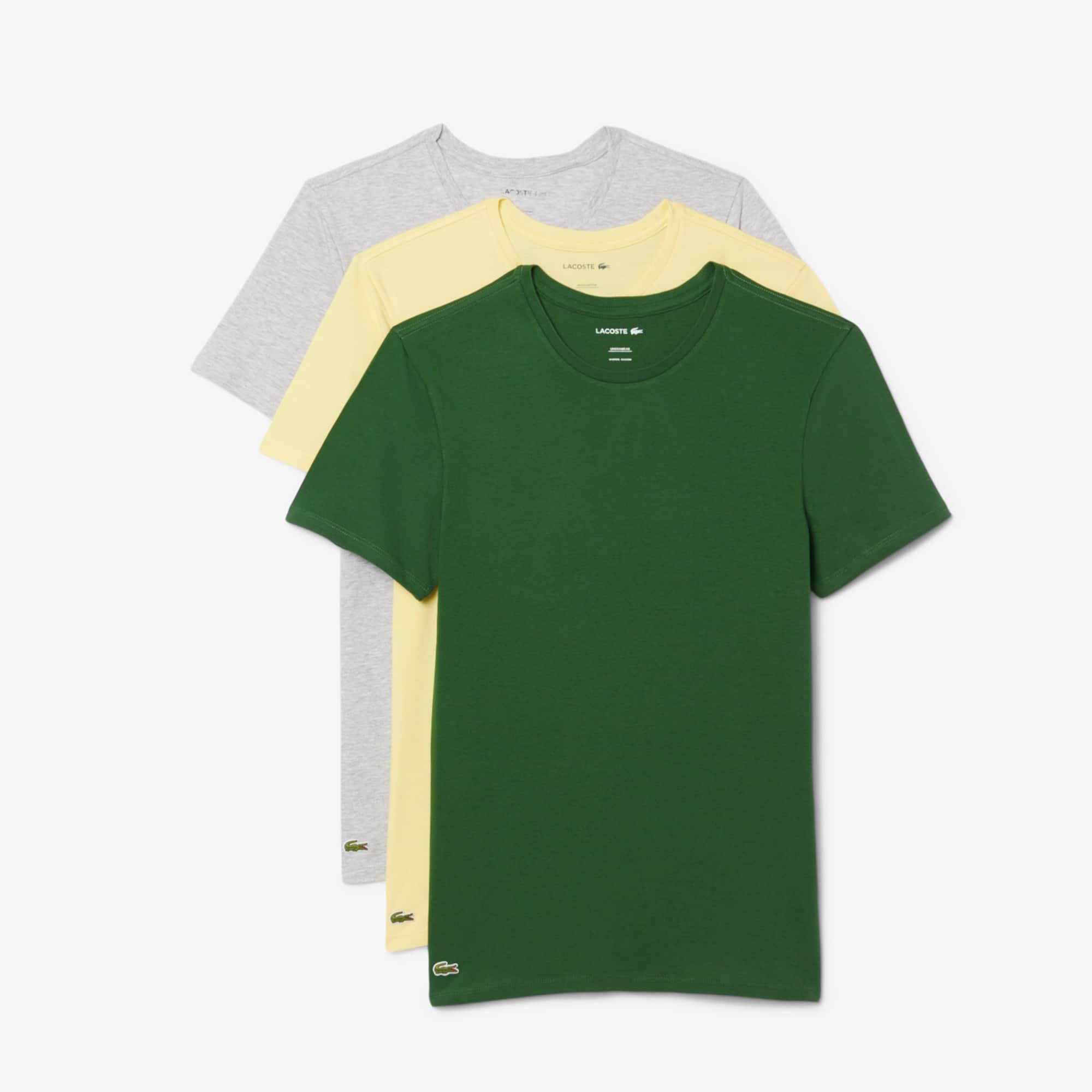 Lacoste Men's 3-Pack Slim Fit Undershirts