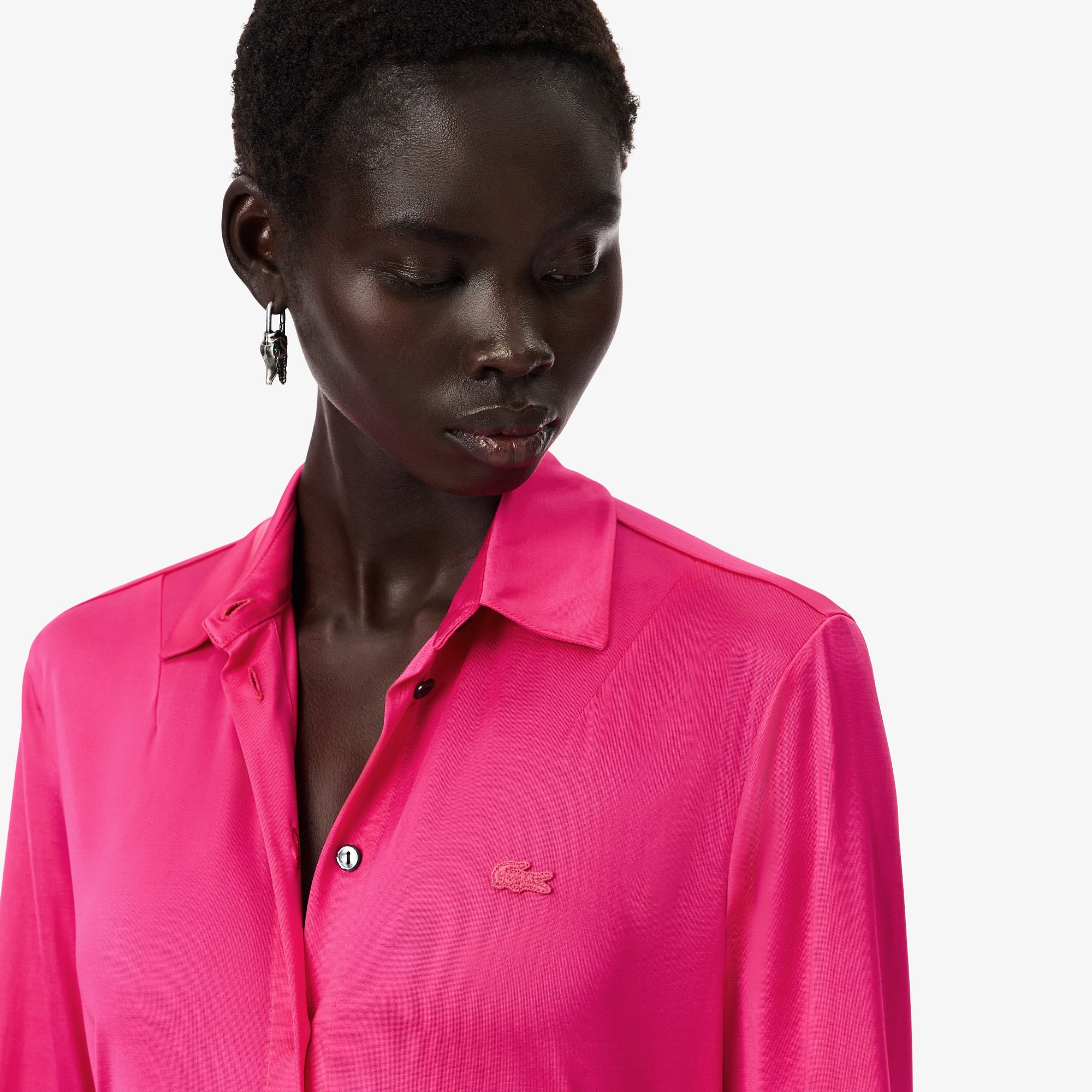 Runway Satin Slim Fit Shirt - All Women's Clothing - New In 2026