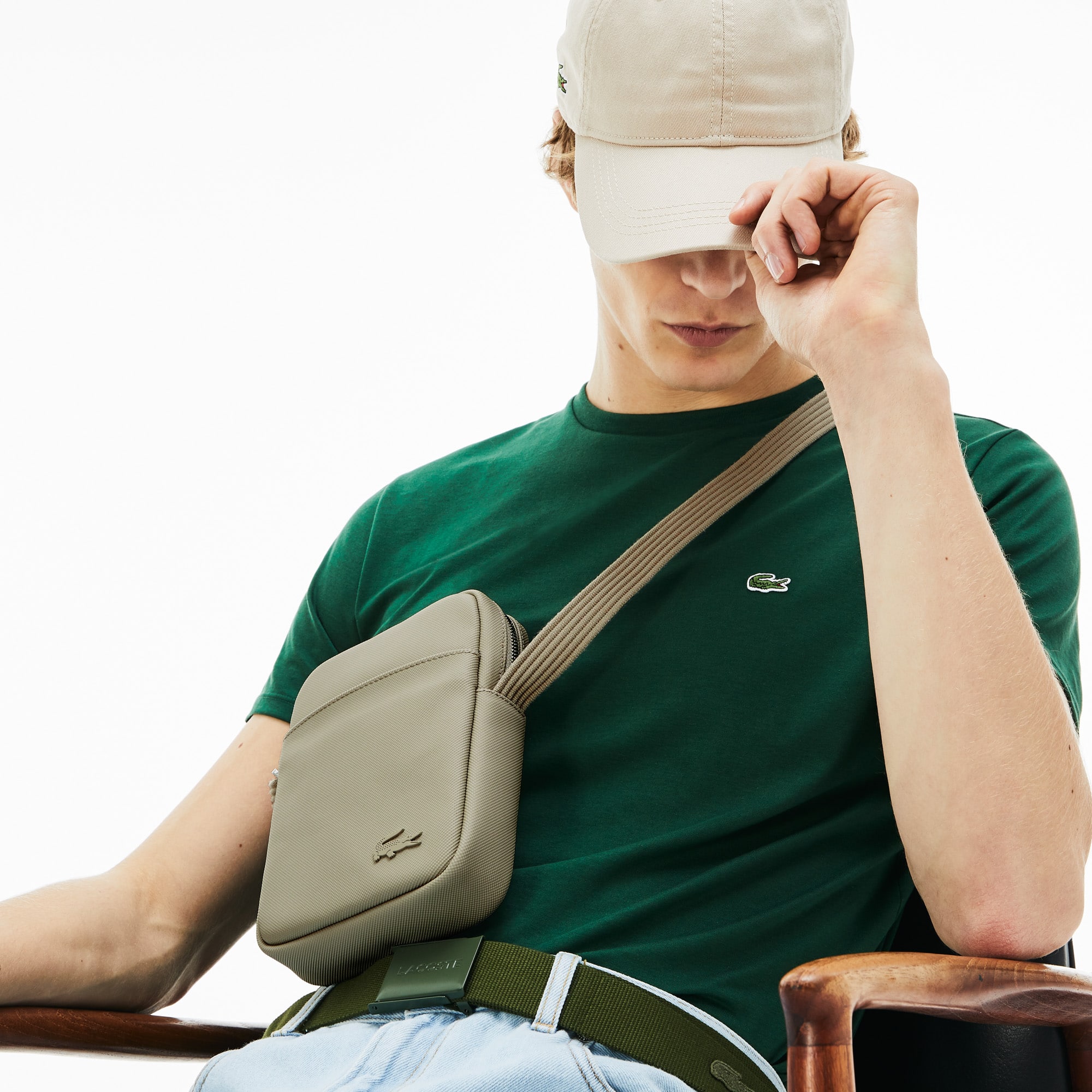 Men's Classic Petit Piqué Zip Bag - Bags - New In 2025 | Lacoste