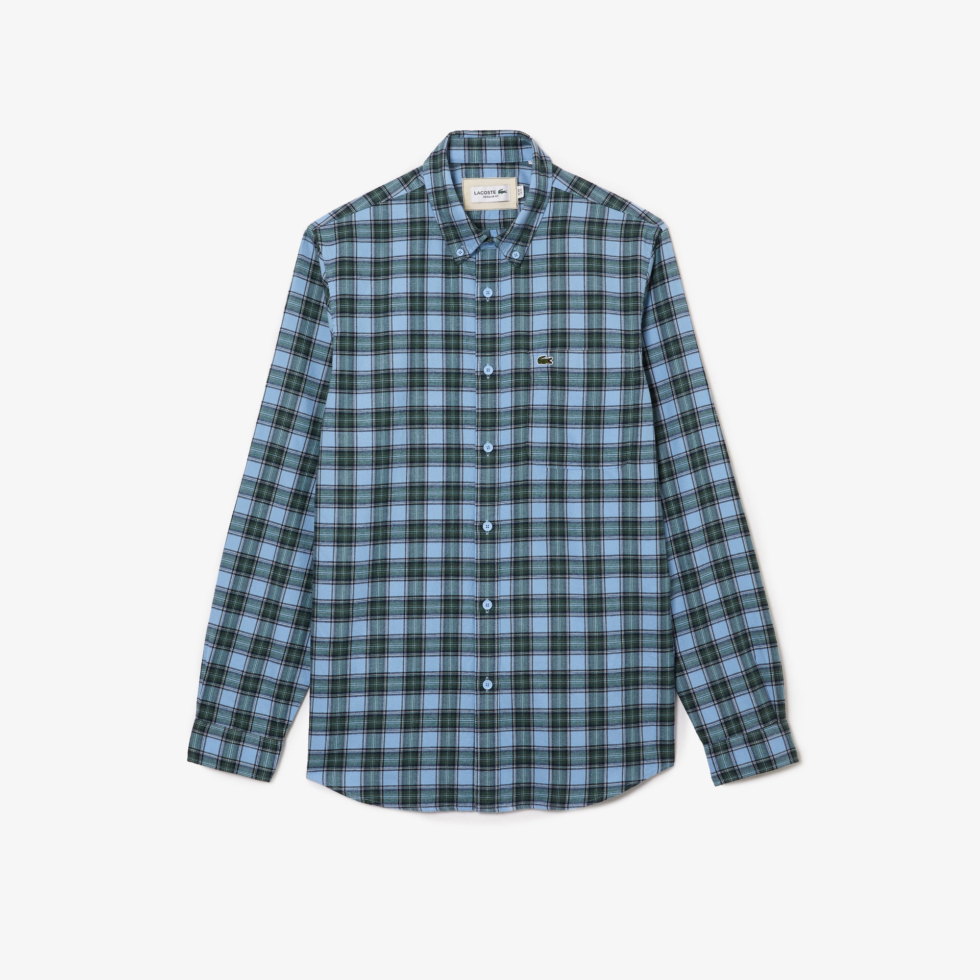 Men's Regular Fit Check Print Flannel Shirt