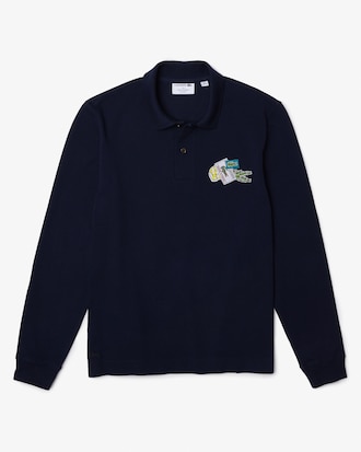 Men's Crocodile Comic Badge Polo