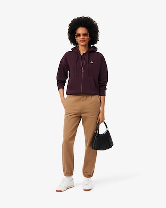 Sweatshirt &agrave; capuche zipp&eacute; en Piqu&eacute;