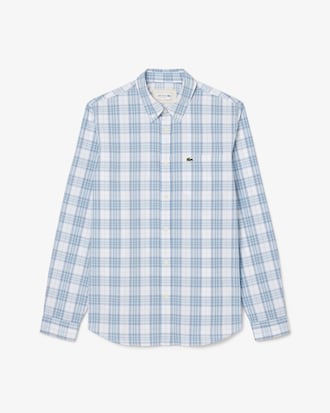 Chemise stretch avec imprimé à carreaux